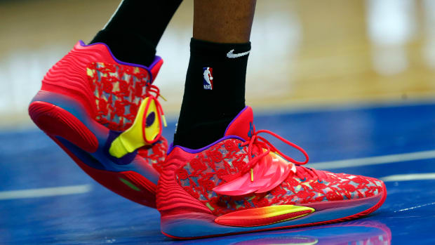 Brooklyn Nets forward Kevin Durant wore the Nike KD 14 sneakers against the Orlando Magic on March 15, 2022.